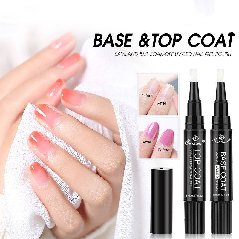 Top & Base Coat Nail Polish Pens