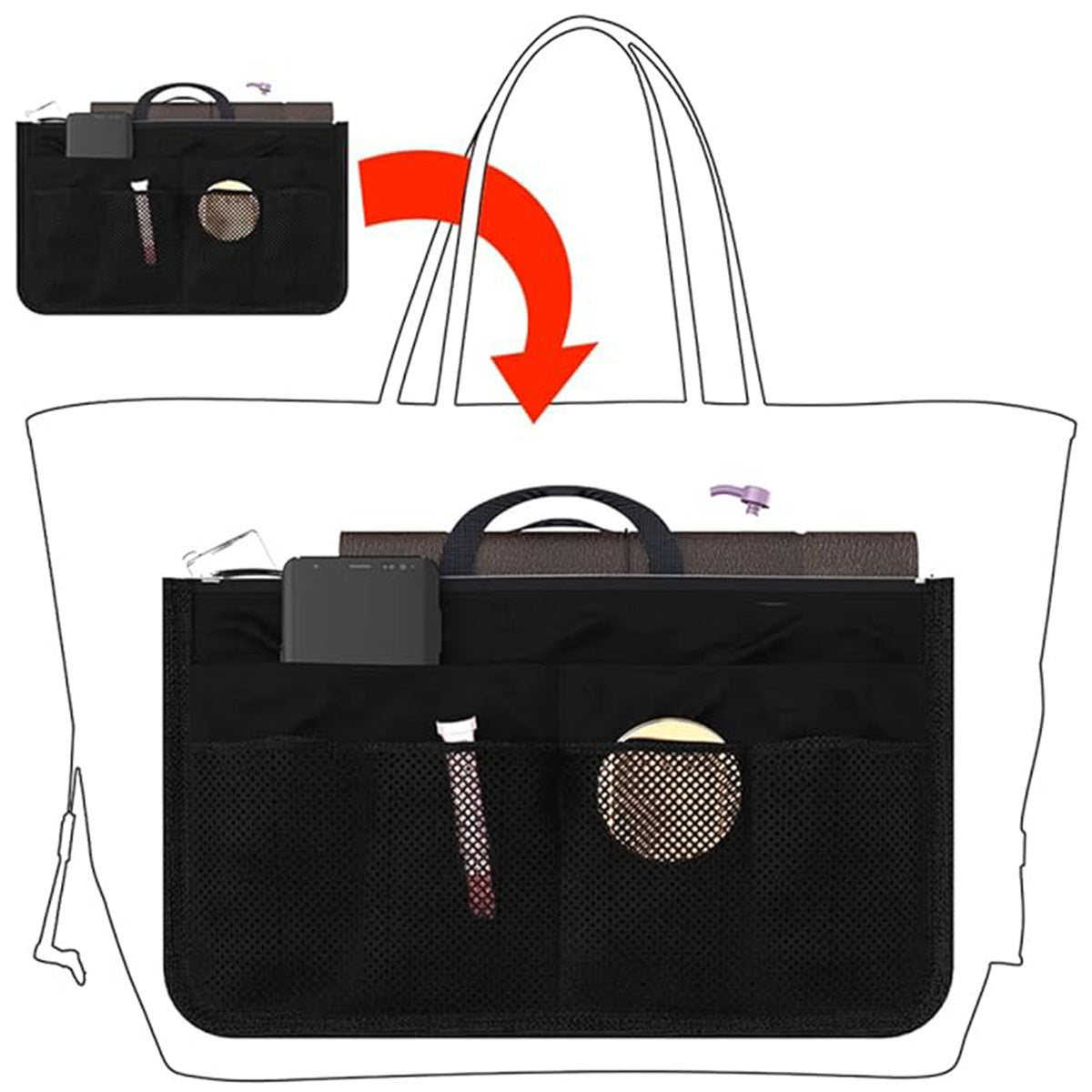 Handbag Organizer Insert